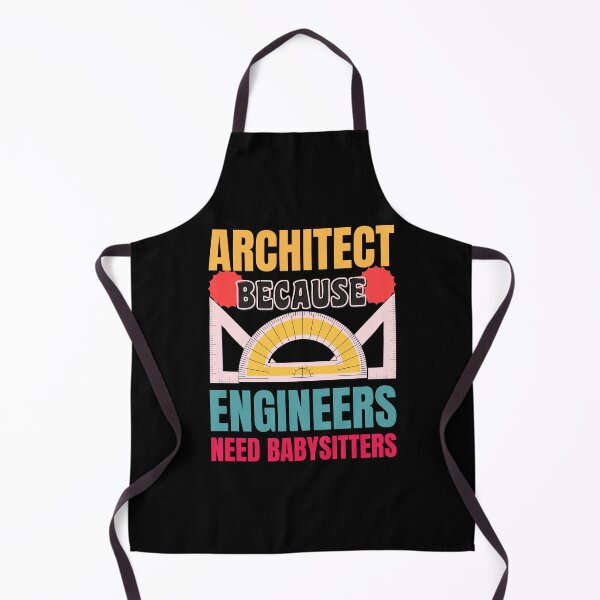 Item preview, Architect Because Engineers Need Babysitters Funny Retro Vintage Design designed and sold by CandyDroidMerch.