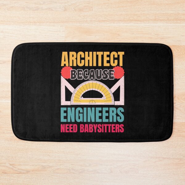 Item preview, Architect Because Engineers Need Babysitters Funny Retro Vintage Design designed and sold by CandyDroidMerch.