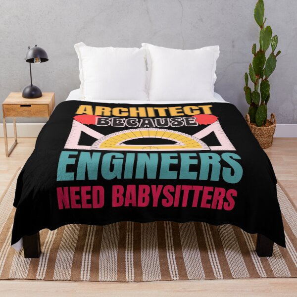 Item preview, Architect Because Engineers Need Babysitters Funny Retro Vintage Design designed and sold by CandyDroidMerch.