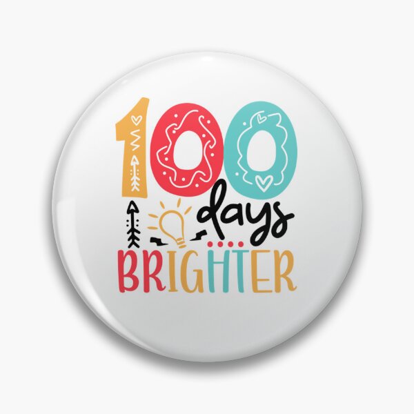 Item preview, 100 Days Brighter 100 days of School gift for Teacher Kids  designed and sold by LiloKarl.