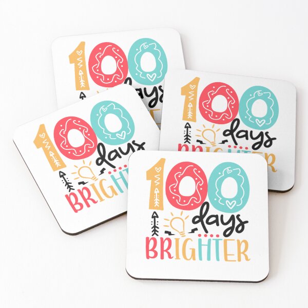 Item preview, 100 Days Brighter 100 days of School gift for Teacher Kids  designed and sold by LiloKarl.