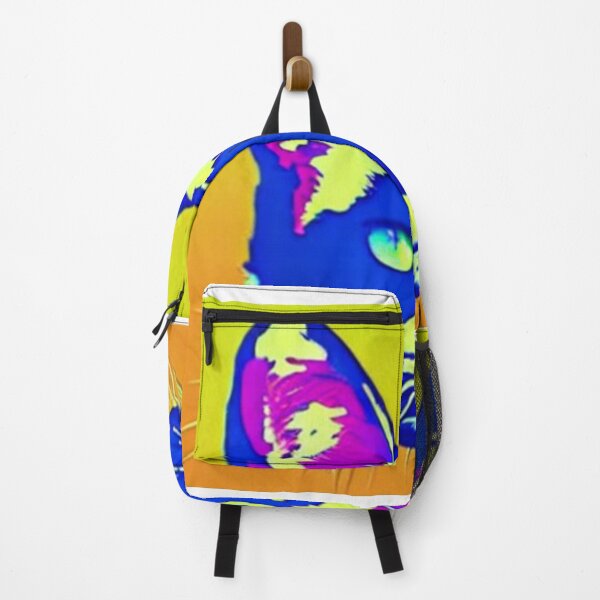 Item preview, Colourful Pop Art Cat Portrait | Original artwork in the style of Andy Wahrol's iconic "Marilyn's Diptych" screenpainting artwork designed and sold by ArtworkbyEmmy.