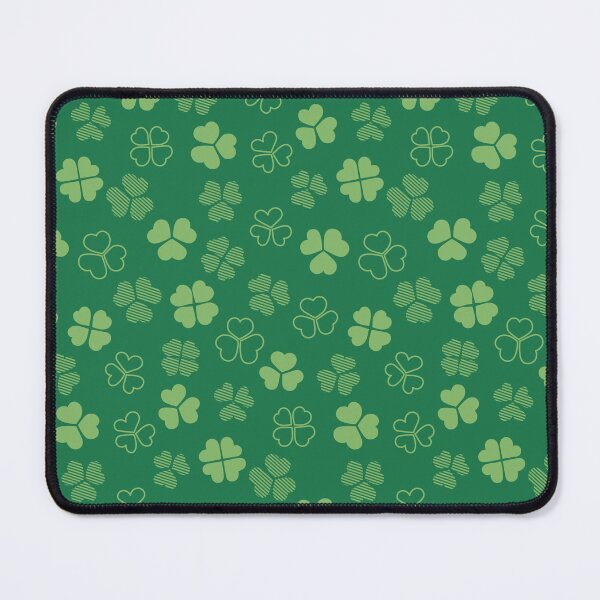 Item preview, Lucky green shamrocks four-leaf clovers  designed and sold by RevolutionizZed.