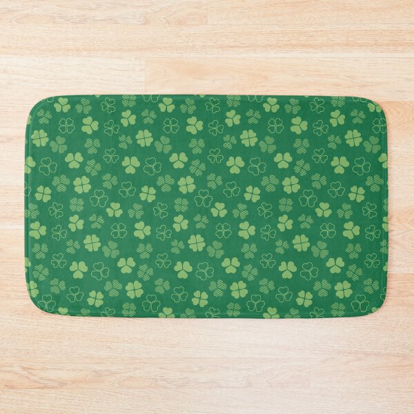 Item preview, Lucky green shamrocks four-leaf clovers  designed and sold by RevolutionizZed.