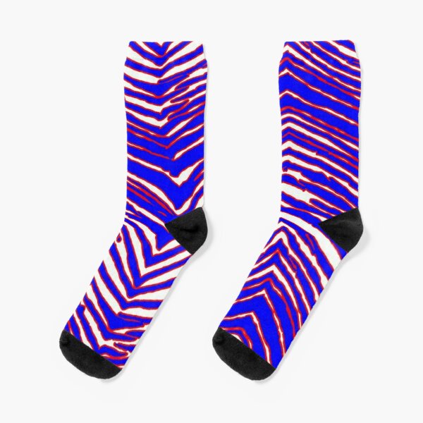 Zubaz by for Bare Feet NFL Zubified Adult Large Dress Socks