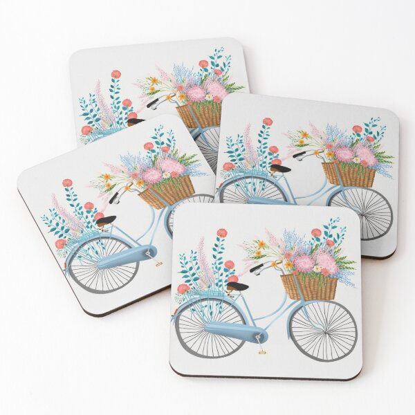 Item preview, Biking with flowers designed and sold by RoseAesthetic.