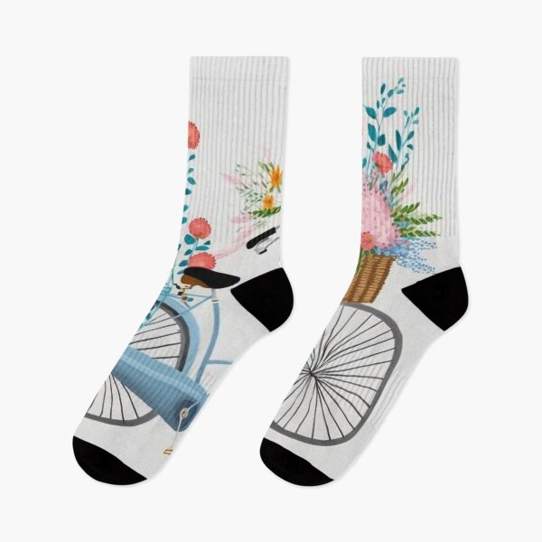 Item preview, Biking with flowers designed and sold by RoseAesthetic.