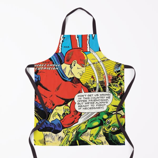 Item preview, The Flame Vol.03 1950's Superhero Comic Cover designed and sold by AllTheFaeThings.