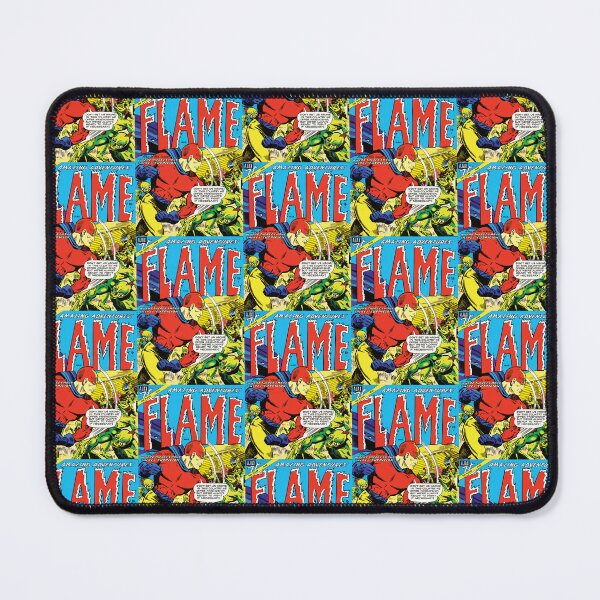 Item preview, The Flame Vol.03 1950's Superhero Comic Cover designed and sold by AllTheFaeThings.