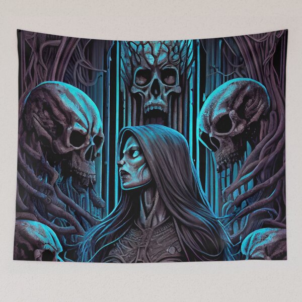Item preview, Sante Muerte Illustration designed and sold by OccultDreams.