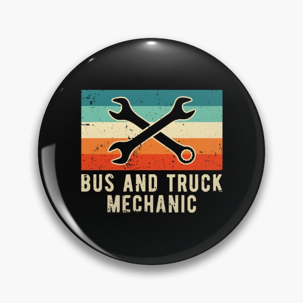 Item preview, Retro Bus and Truck Mechanic designed and sold by NestaReign.
