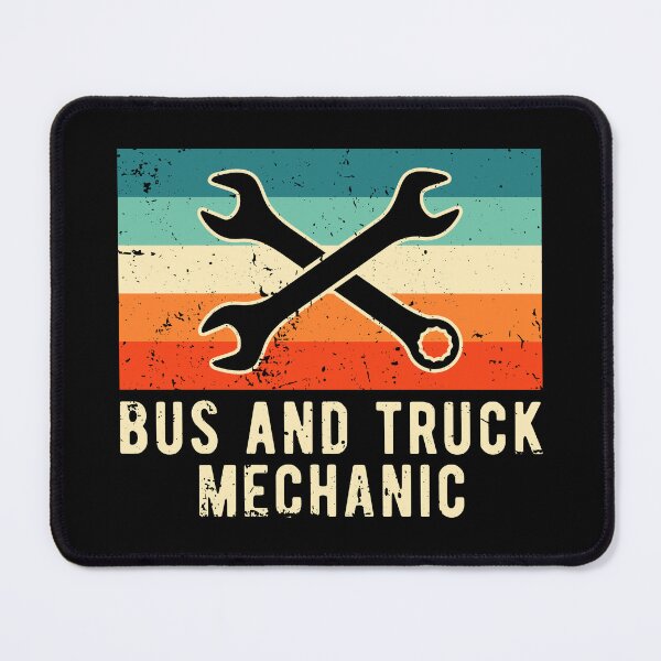Item preview, Retro Bus and Truck Mechanic designed and sold by NestaReign.