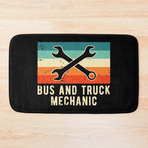Item preview, Retro Bus and Truck Mechanic designed and sold by NestaReign.