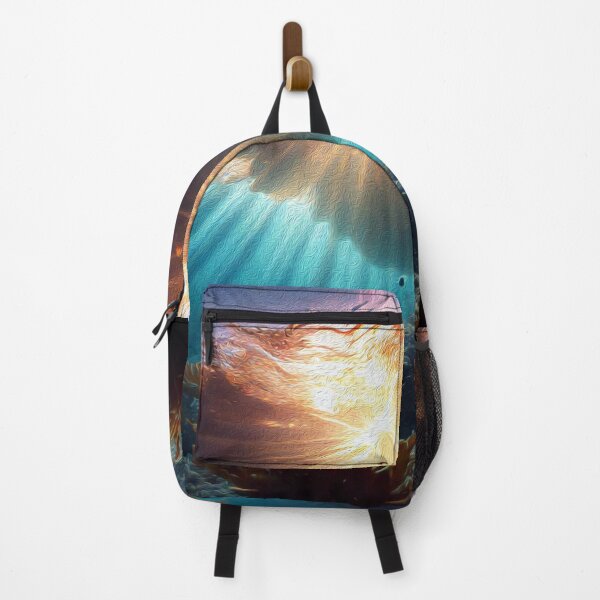 Item preview, Deep Ocean Underwater View with Sunray Oil Painting designed and sold by Trendy Valley .