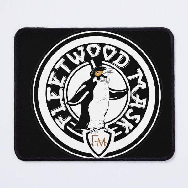 Item preview, Fleetwood Mask Round Classic Penguin Logo designed and sold by Fleetwood Mask - The Fleetwood Mac Tribute.