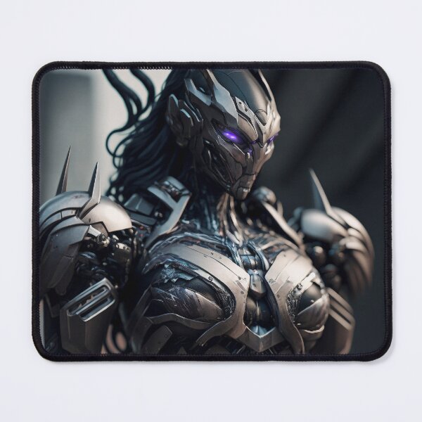 Item preview, dark black mech suit girl designed and sold by wiztech3d.