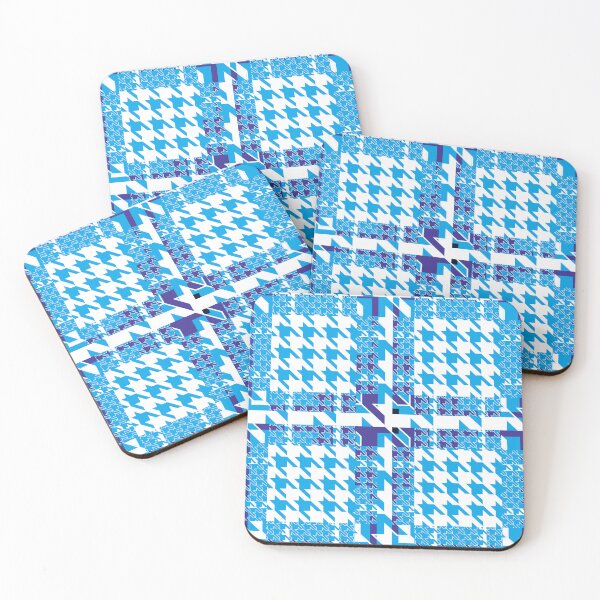 Item preview, Houndstooth Tartan in Blue designed and sold by alexandranel.