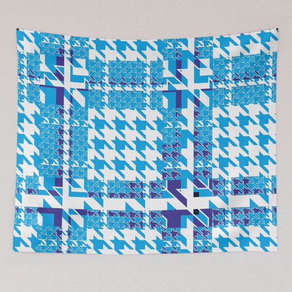 Item preview, Houndstooth Tartan in Blue designed and sold by alexandranel.