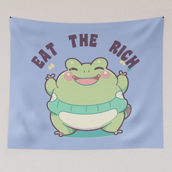 Item preview, Eat The Rich Frog designed and sold by duke818.