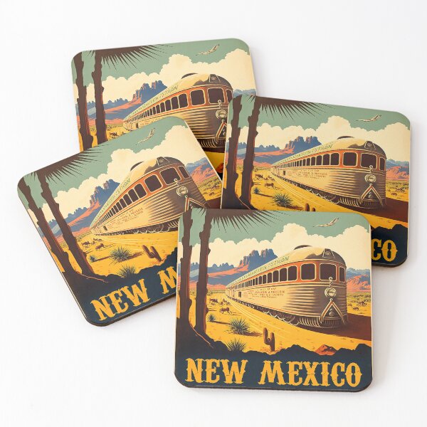 Item preview, New Mexico Vintage Travel Art Poster designed and sold by OldTravelArt.