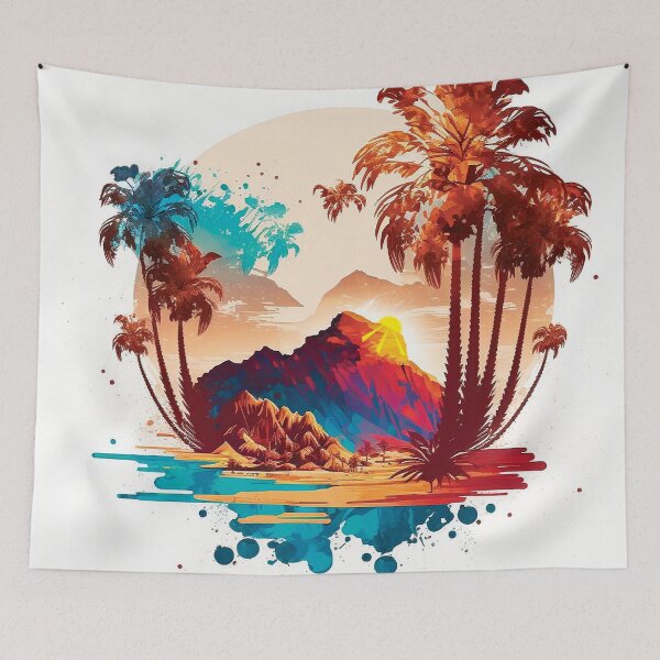 Item preview, Landscape ocean palm tree#3 designed and sold by FunArt4You.