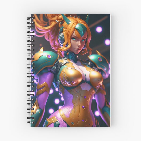 Item preview, mecha anime girl suit cyborg designed and sold by wiztech3d.