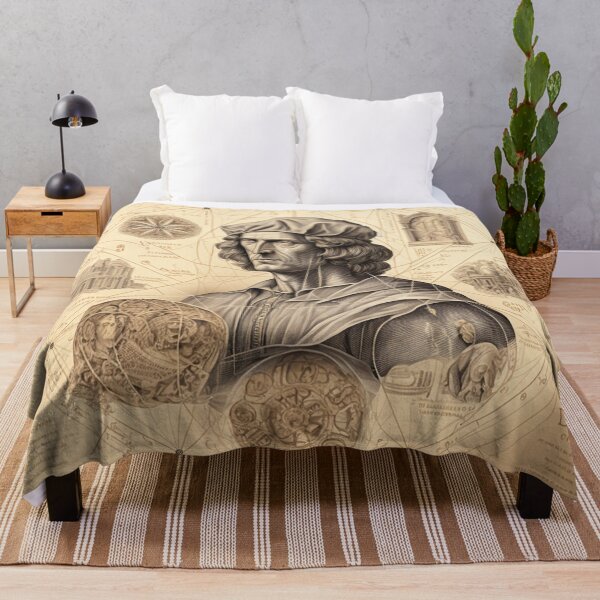 Item preview, Leonardo DaVinci Portrait in Fibonacci Style Spiral Infographic Hand Drawn  designed and sold by RAGANADesign.