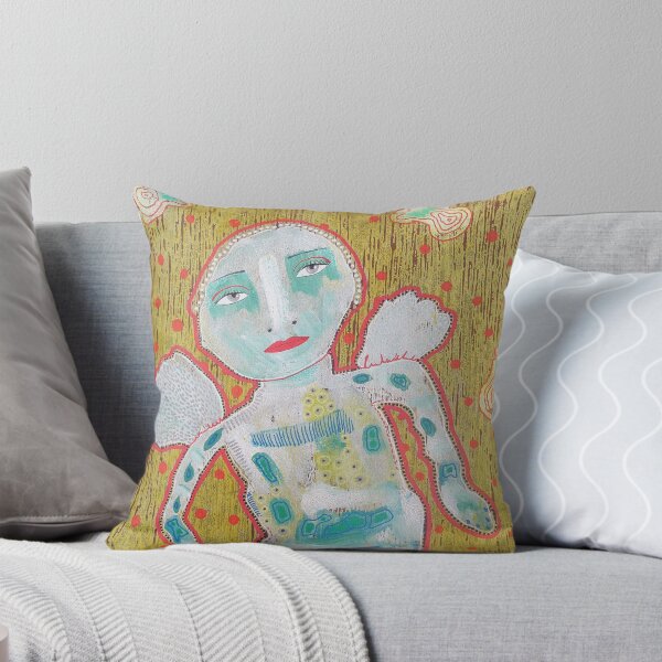 Item preview, Slightly Weird Dancing Angel designed and sold by BeaOutsiderArt.