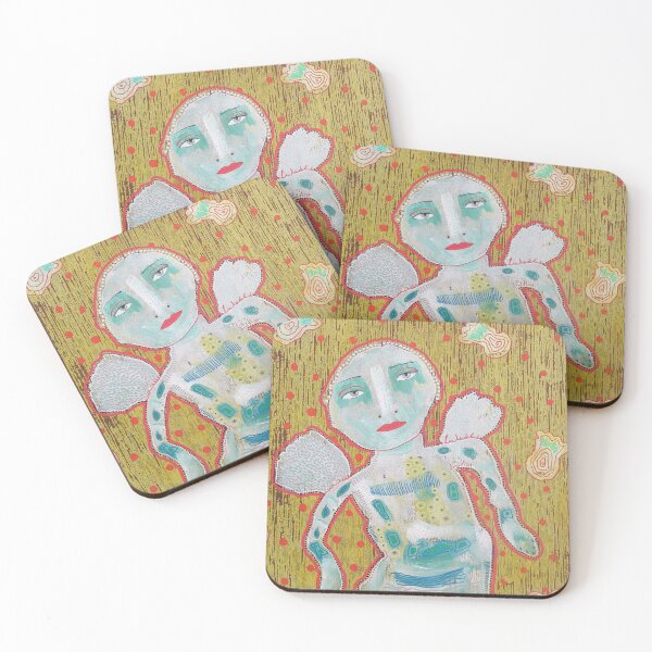 Item preview, Slightly Weird Dancing Angel designed and sold by BeaOutsiderArt.