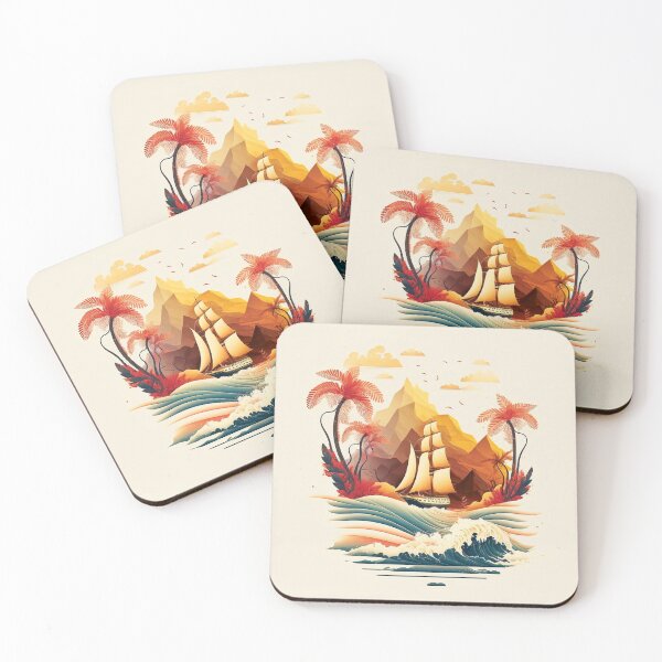 Item preview, Landscape ocean palm tree#4 designed and sold by FunArt4You.