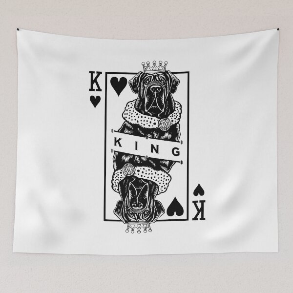 Item preview, Neapolitan Mastiff King Of Hearts Funny Dog Lover Pop Art designed and sold by GrandeDuc.