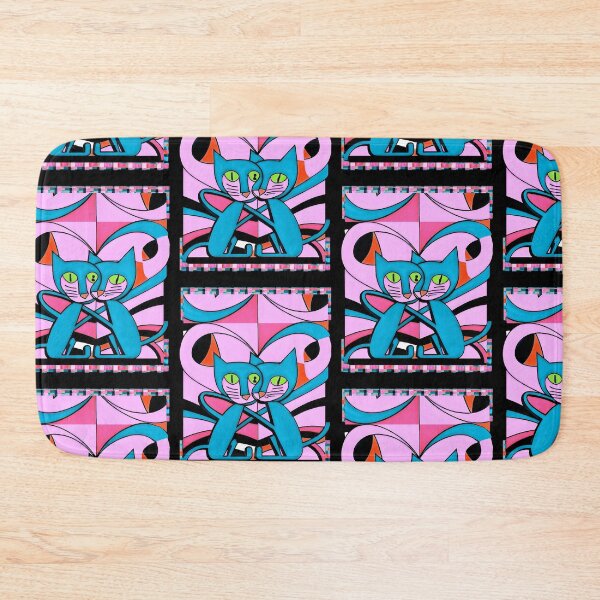 Item preview, 60s Pop Art Style, Art Print, Cat Lover Gift, Maximalist Décor designed and sold by Art2Me.