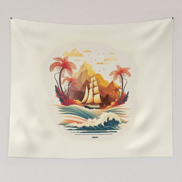 Item preview, Landscape ocean palm tree_gor#4 designed and sold by FunArt4You.