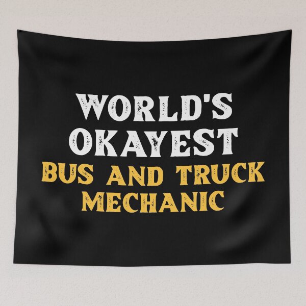 Item preview, Witty Bus and Truck Mechanic  designed and sold by NestaReign.