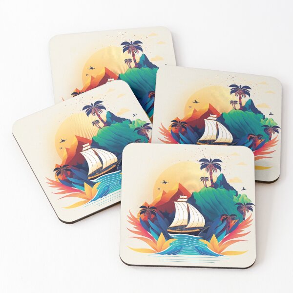 Item preview, Landscape ocean palm tree#5 designed and sold by FunArt4You.