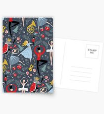 Clara's Nutcracker Ballet repeat by Robin Pickens Postcards