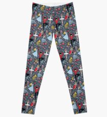 Clara's Nutcracker Ballet repeat by Robin Pickens Leggings