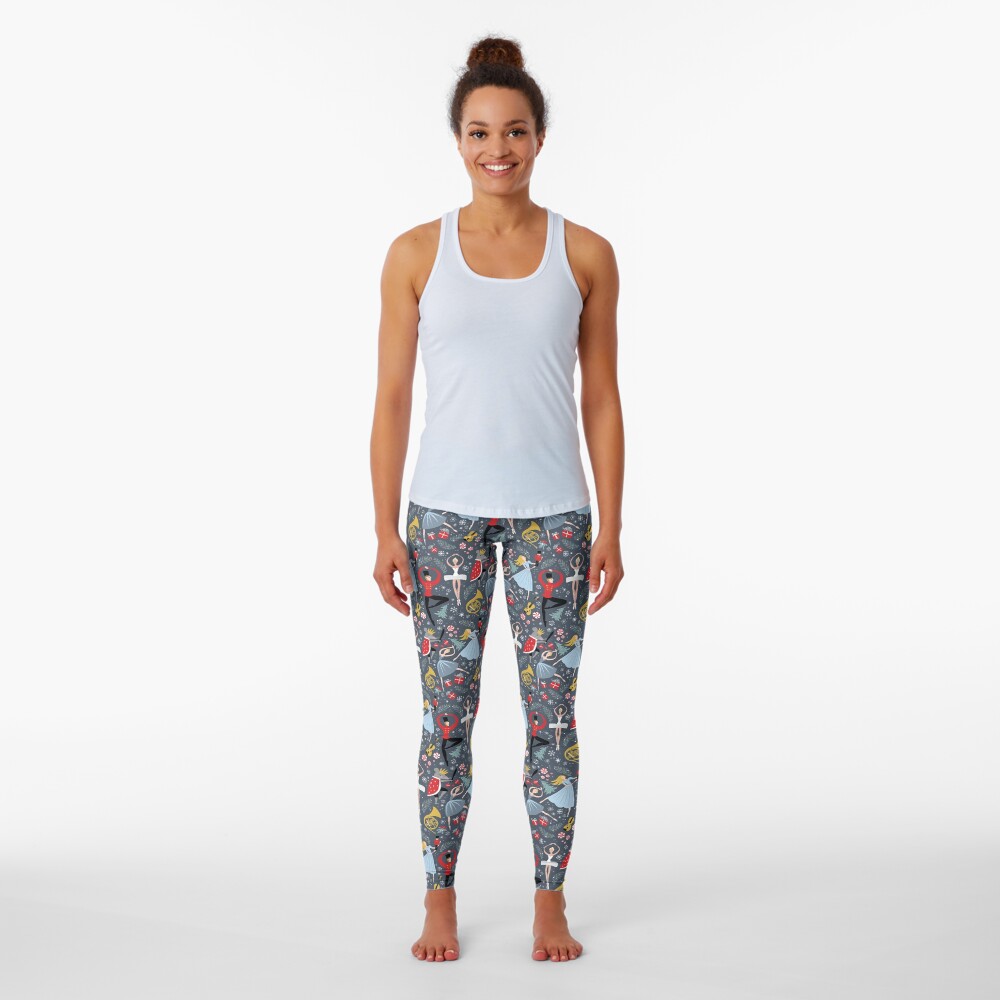 Clara's Nutcracker Ballet repeat by Robin Pickens Leggings