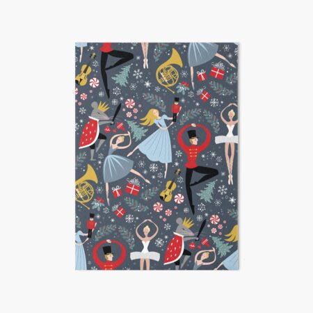 Clara's Nutcracker Ballet repeat by Robin Pickens Art Board Print
