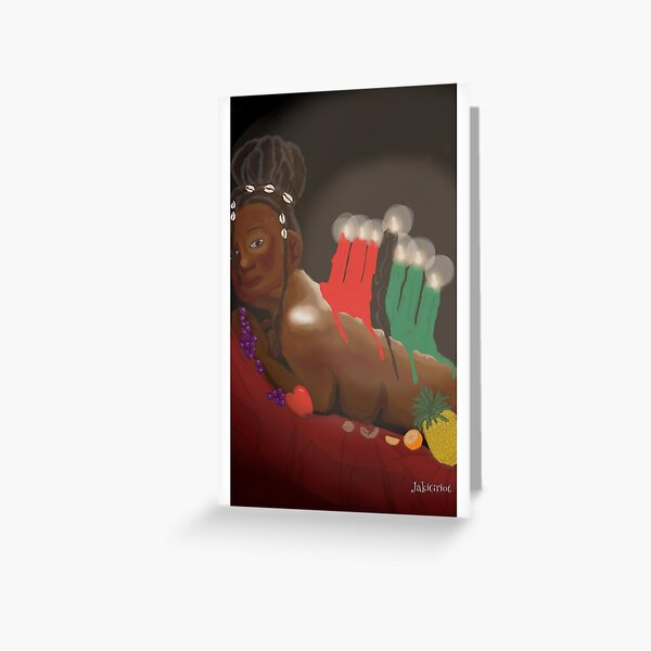 Kinara for Kwanzaa Greeting Card