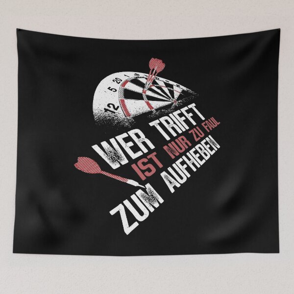 Item preview, Who hits is lazy - darts on dartboard designed and sold by ChrisFeil.