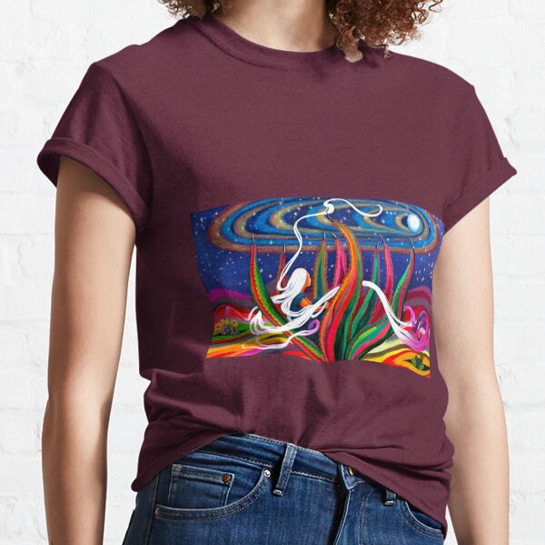Desert Queen Aloe at Night original magical design by Blanca Estrada Classic T-Shirt