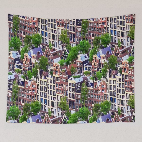 Item preview, Amsterdam Windows And Rooftops - Seamless Pattern designed and sold by Chubuter.