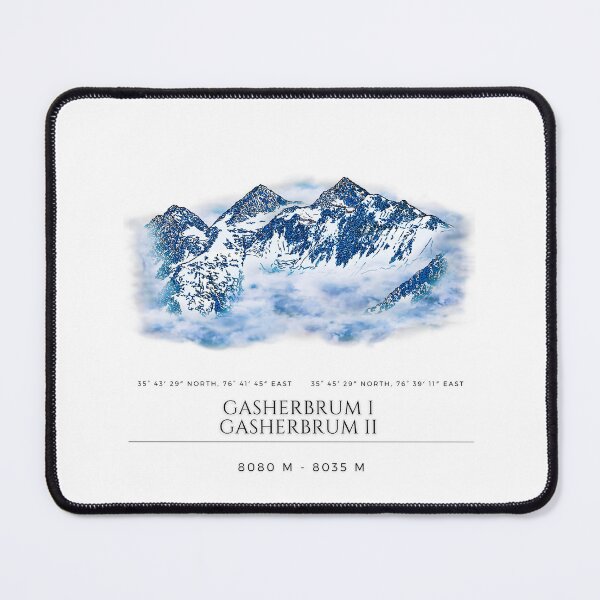 Item preview, Gasherbrum I & II designed and sold by alex-mountains.
