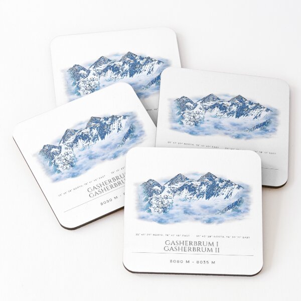 Item preview, Gasherbrum I & II designed and sold by alex-mountains.