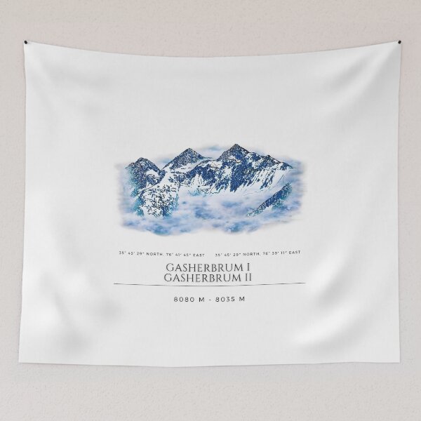 Item preview, Gasherbrum I & II designed and sold by alex-mountains.