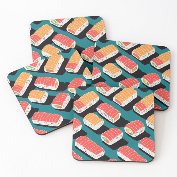 Item preview, Sushi Rolls Pattern designed and sold by Fragpop.