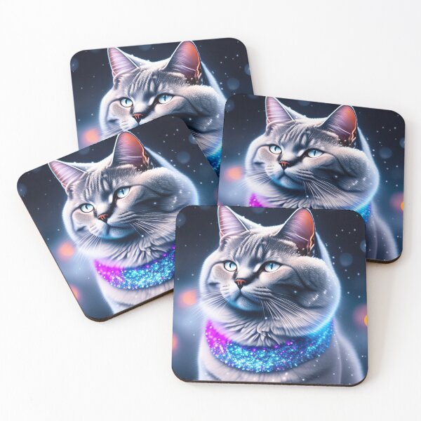 Item preview, Aurora's Angel: Glowing British Shorthair Lights Up the Night with Its Enchanted Glow designed and sold by Nocturne  Paws.