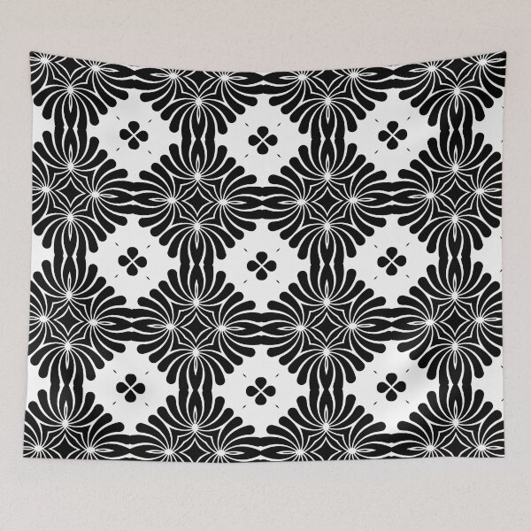 Item preview, Patrón blanco y negro III designed and sold by OddlyInk.