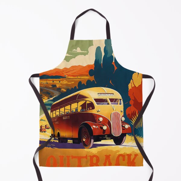 Item preview, Outback Australia Roadtrip Vintage Travel Art Poster designed and sold by OldTravelArt.